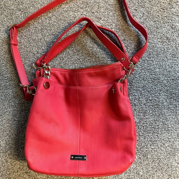 Danier Leather watermelon pink purse - Picture 1 of 7